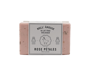 Savon au lait d'ânesse rose petales