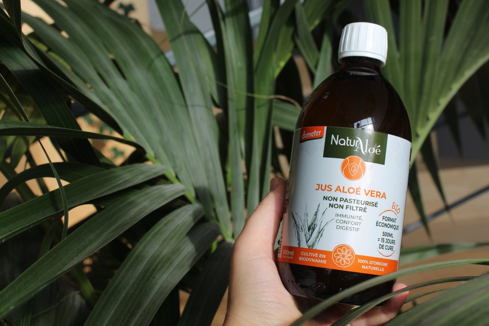 Natur Aloé Jus d’Aloé Vera non pasteurisé 500ml – certifié Bio & Demeter