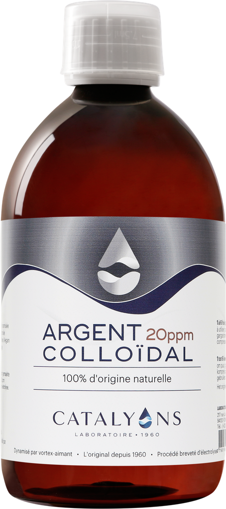 ARGENT COLLOÏDAL 20 PPM (OU 5 PPM) 500ml