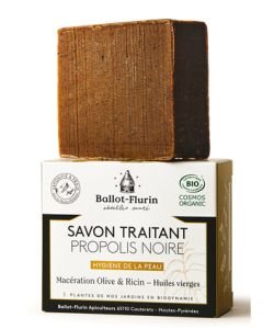 Ballot flurin Savon Traitant à la Propolis noire 100 g